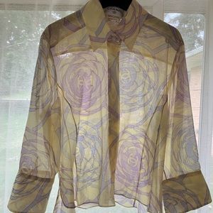 CHANEL vintage sheer top.